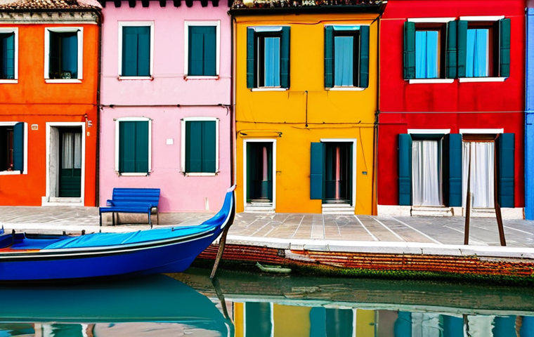 이탈리안 잡 촬영된 베니스 명소 - Gondola Ride on a Canal**

A black gondola gliding along a Venetian canal. The gondolier, fully clot...