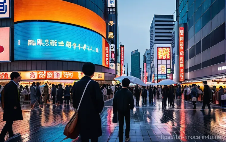 일본 영화 촬영된 장소 - **Prompt 1: Dynamic Tokyo Cityscape - Old Meets New**
    "A vibrant, cinematic wide shot capturing ...